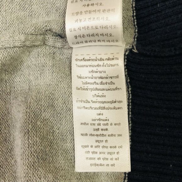 Guess  Black/Gray Long Sleeve Button Up Sweater Cardigan Size Large - Picture 7 of 12